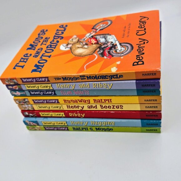 Beverly Cleary Book Lot 8 Books Paperback Ralph Henry Ribsy Mouse Read - Picture 2 of 16